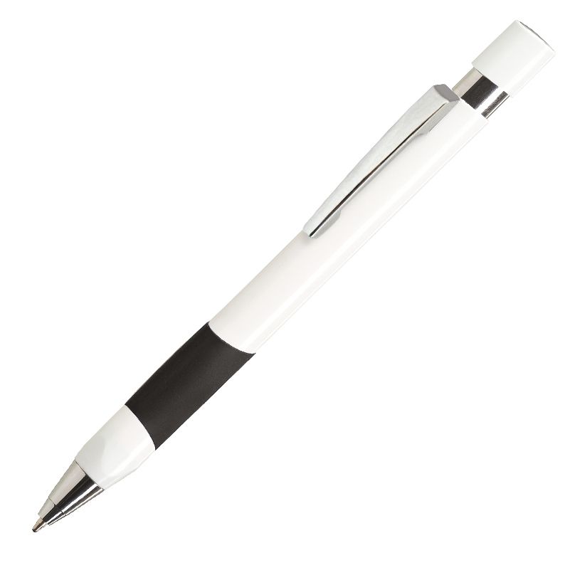 balpen met witte basis en zwarte accentkleur